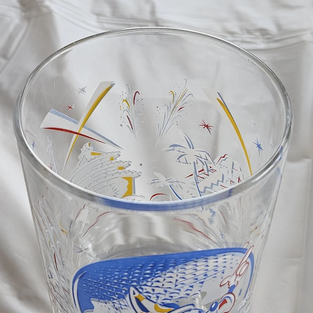 McDonald's Walt Disney World Mickey Mouse Glass Epcot 25th Anniversary